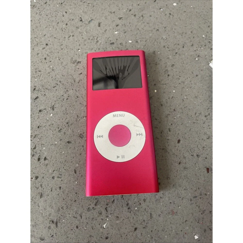 Apple A1199 4GB iPod Nano 2nd Gen Limited Ed. Product RED MA725LL READ! Screen